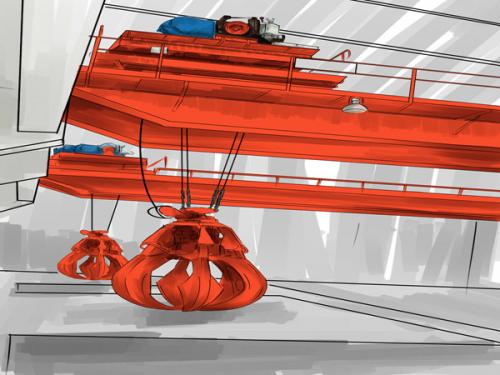 LZ型電動單梁抓斗起重機