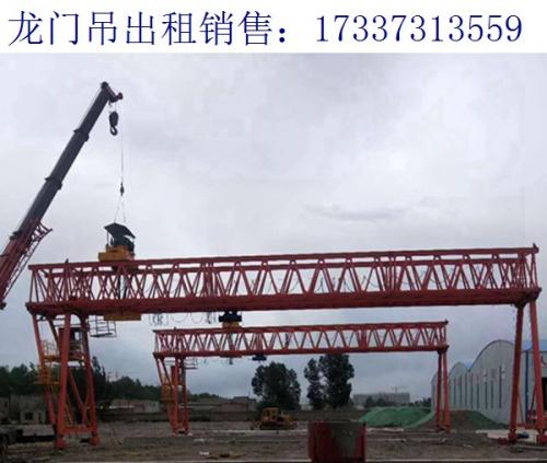 陜西渭南120噸龍門吊廠家 龍門吊的回轉支承的壽命