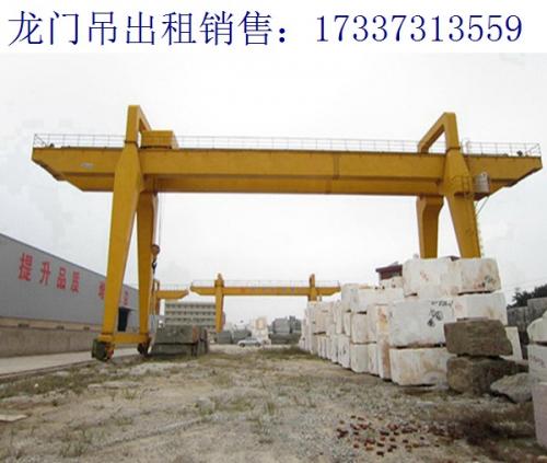 山東煙臺深坑深井龍門吊廠家 桁架門式起重機安裝方案