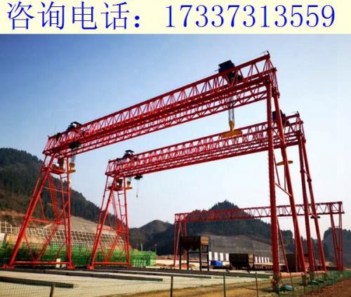內(nèi)蒙古呼和浩特10噸花架龍門吊選型要點
